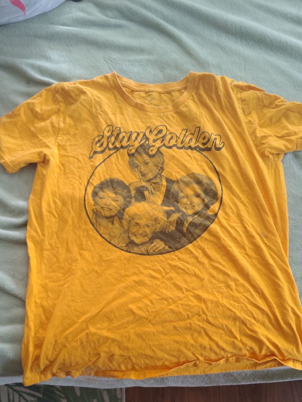 ABC Studio Yellow 'Stay Golden' Graphic Tee